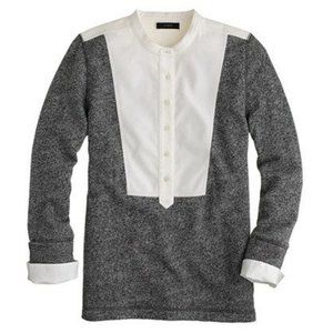 J. Crew Tuxedo Bib Sweatshirt